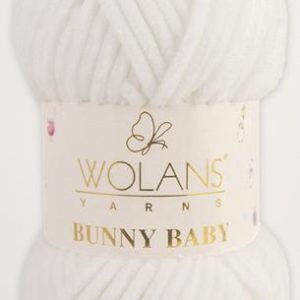 Wolans Yarns Bunny Baby fonal 100-01 fehér